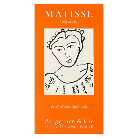Image 1 of Henri MATISSE Expo - Berggruen et Cie Poster 1985
