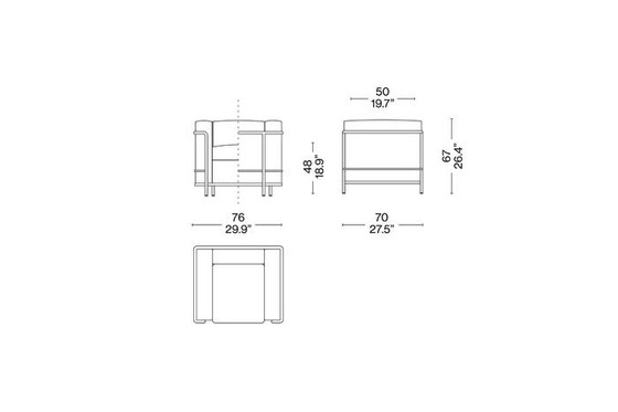 Image 1 of Cassina LC2 Fauteuil