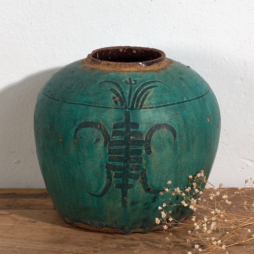 Antieke Qing-dynastie vaas (ca. 1820) #15