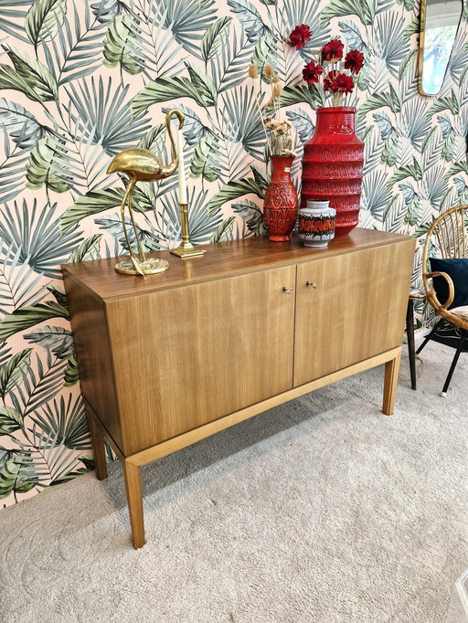 Vintage Sideboard/Schallplattenkoffer Blonde 70S