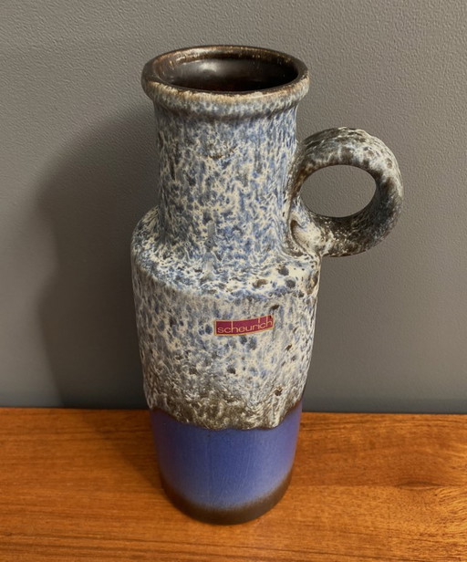 Blue and Grey Scheurich vase model 401-28