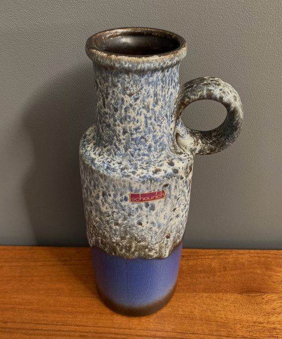 Image 1 of Vaso Scheurich blu e grigio modello 401-28