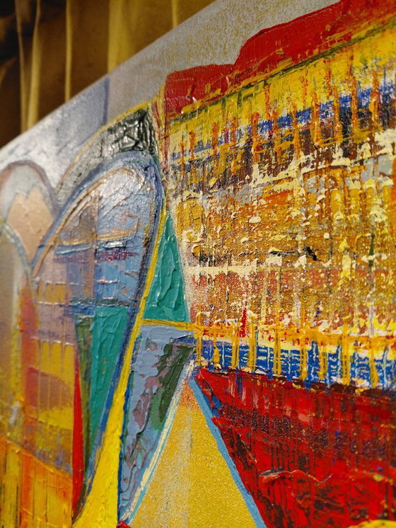 Image 1 of Ellen van Randeraat painting Acrylic on canvas 80/80