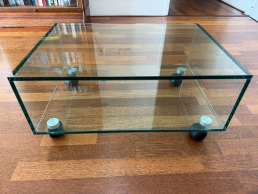 Mooie Glazen Bijzettafel En/Of Tv Meubel – Glass, Metal