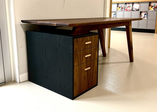 Solid walnut desk