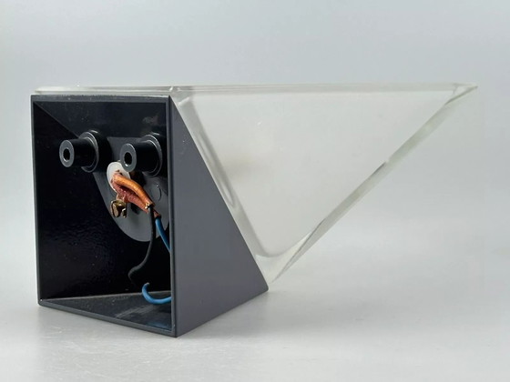 Image 1 of Lampada da parete a cubo Peill &amp; Putzler anni '60 e '70, applique in vetro ghiacciato, era spaziale