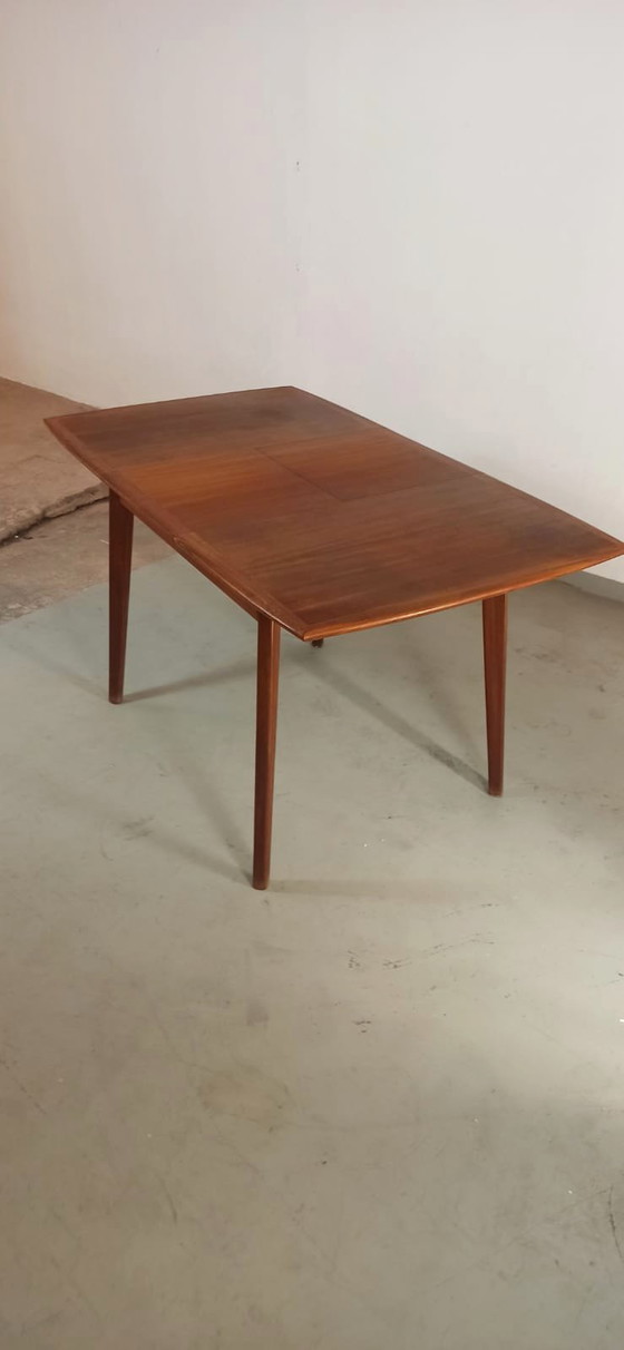 Image 1 of Mid century teak extendable dining table 
