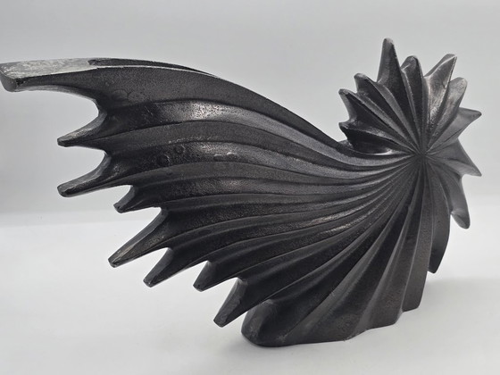 Image 1 of Set Of 2 Large Aluminum Vases, Falling Star