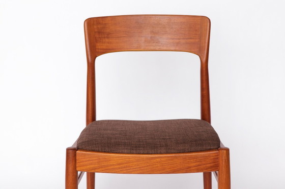 Image 1 of Set of 4 Henning Kjærnulf Teak Chairs – 1960s Danish Design for KS Møbler, Mid-Century Modern Dining Chairs, Restored