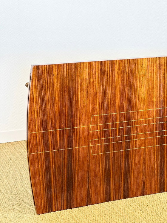 Image 1 of Table de salle à manger art déco en palissandre verni, 1940