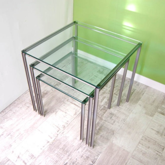 Image 1 of SALE -20% Set of 3 nesting tables designed by Richard Rooze 1999