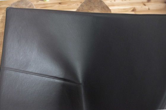 Image 1 of 2x Vitra Coconut Chairs – Leder Premium Nero – Design George Nelson