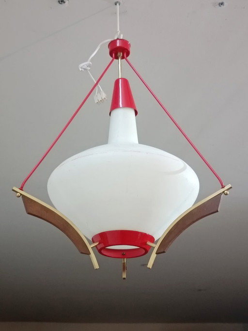 Lampada a sospensione scandinava, anni '60