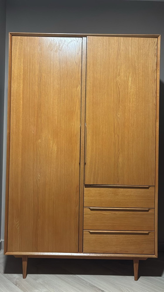 Maisons du Monde Wooden wardrobe with drawers, Brown, Mid Century Modern (photo 6 of 6)