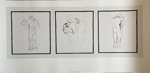 Gustav Klimt d'après (1862-1918), Couples D'Amants, Belgique