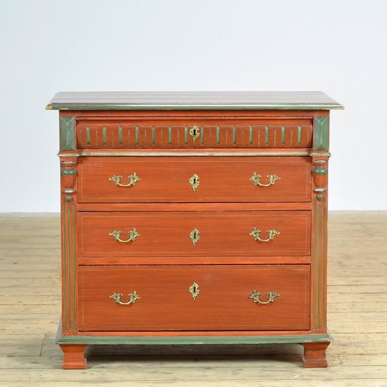 Grenen Ladekasten, Circa 1925 – Wood, Brass (photo 2 of 12)