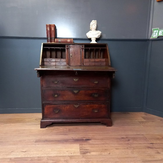 Image 1 of 18th-century English drop-front secretary