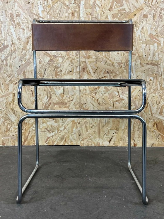 Image 1 of 60's 70's Acier Daim Chaise Vintage Giovanni Carini Planula Libellula
