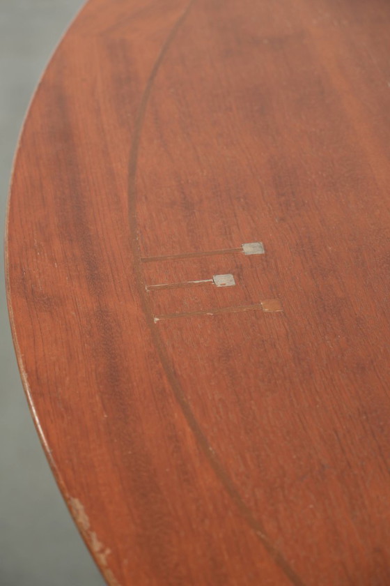Image 1 of Round vintage Art Deco design dining table by Schuitema for 4 people from the Decoforma series