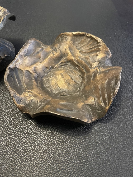 Image 1 of 2 portacandele brutalisti vintage, anni '50