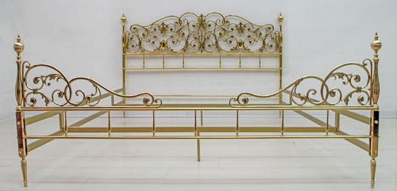 Image 1 of Doppio Bad in ottone in stile neoclassico italiano della metà del secolo scorso, anni '60