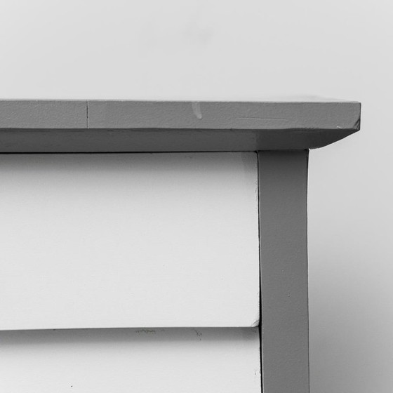 Image 1 of SCRIVANIA VINTAGE AVEC CASSETTI ET GAMBE EN METALLO ANNI '70 MODERNARIATO