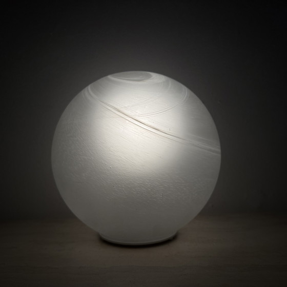 Image 1 of Lampada da tavolo vintage in vetro Wofi Leuchten Mars