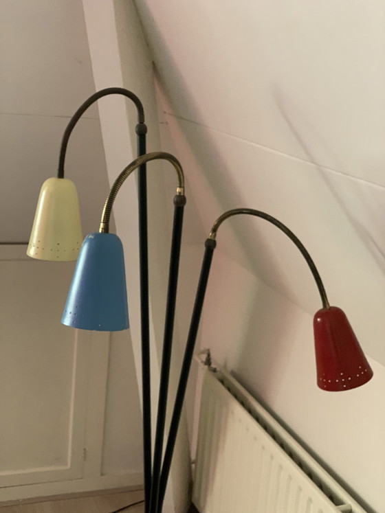 Image 1 of Hagoort Mid-Century Modern floor lamp 1950s