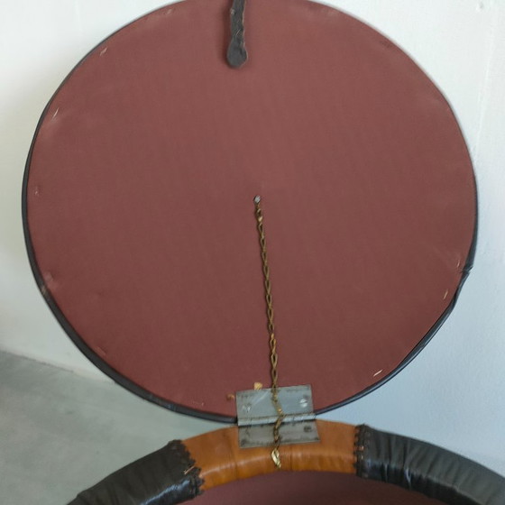 Image 1 of Pouf brocante d'epoca con patta di contenimento/ripostiglio.