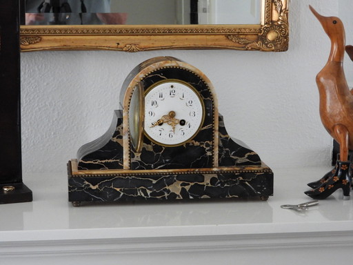 Exclusive marble chimney clock