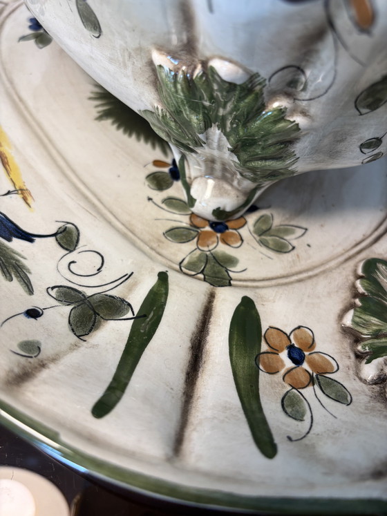 Image 1 of Soupière Capodimonte Faïance estilo Renacimiento 
