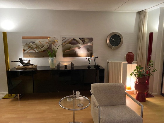 Image 1 of Credenza nera lucida