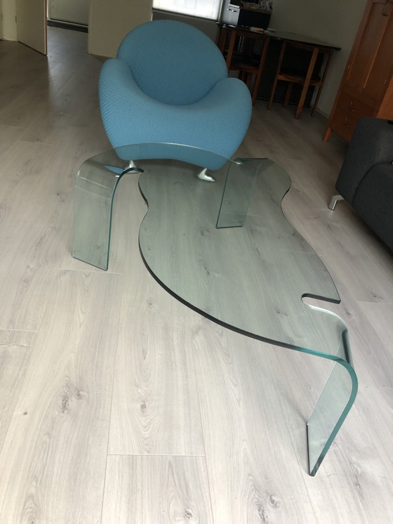 Image 1 of Tavolino in vetro FIAM, disegnato da HANS VON KLIER