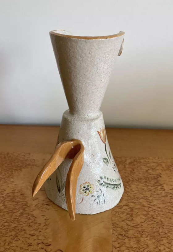 Image 1 of Keramikkrug Bemalt Handwerklich