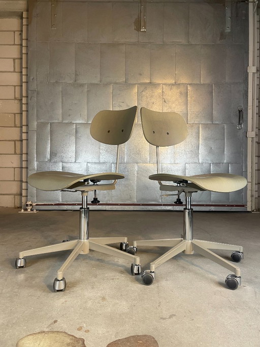 Wilde+Spieth S197 Bürostuhl (Lagerbestand: 6) – bureaustoelen, Metal, Wood