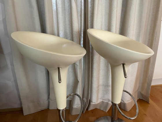 Image 1 of 2x Magis Bombo Tabouret par Stefano Giovannoni (Ivoire)