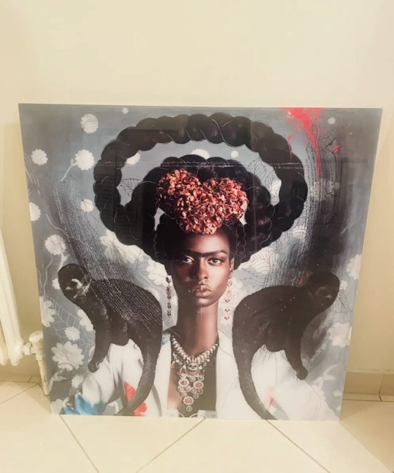 Efren Isaza | Black Frida With Monkeys – Láminas artísticas, Aluminium (photo 2 of 6)