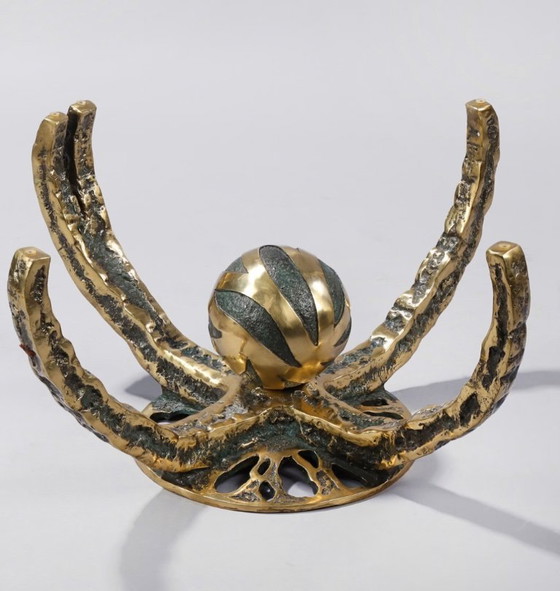 Image 1 of Mesa de centro de bronce Henri Fernandez Octo