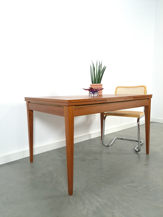 Image 1 of Teak Extendable Dining Table