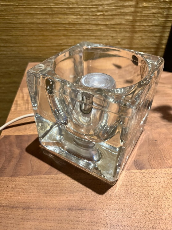 Lámpara de mesa Peil & Putzler Kubus, Lámparas de mesa, Vidrio, Transparente (foto 5 de 5)