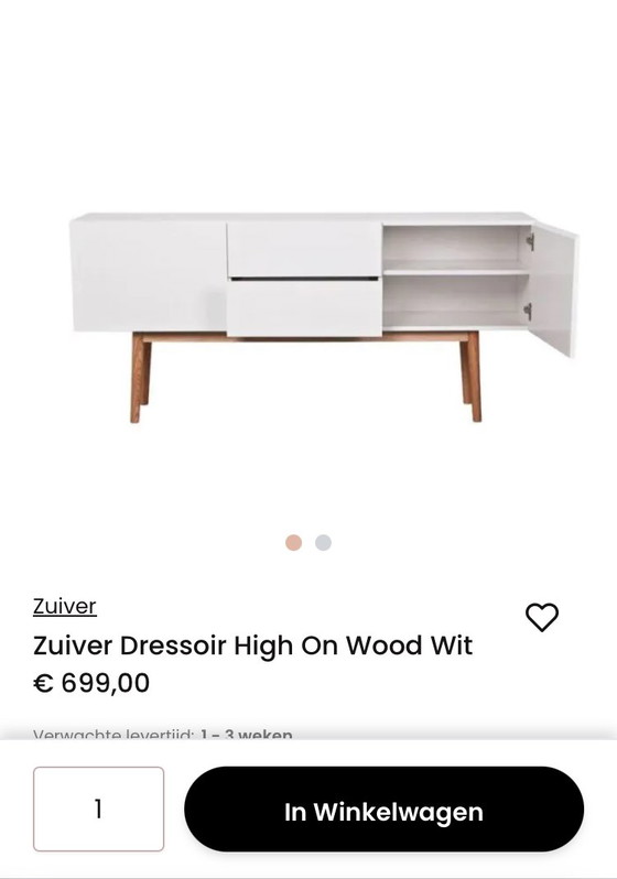Zuiver Credenze High on Wood – Mdf (photo 5 of 7)
