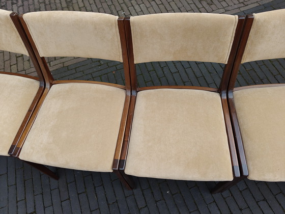 Image 1 of Set vintage eetkamerstoelen zes stuks