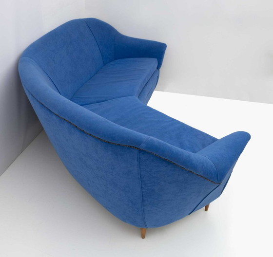 Image 1 of Ico Parisi Mid-Century Modern Italian Corner Sofa for Ariberto Colombo, 1950s