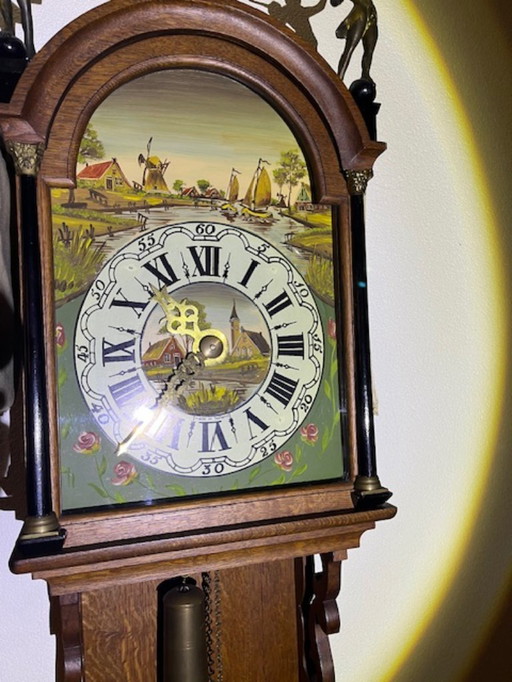 Unique handmade Frisian chair clock
