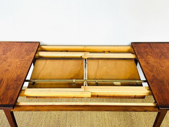 Image 1 of Skandinavischer Esstisch aus Palisanderholz mit Ausziehplatten, 1960