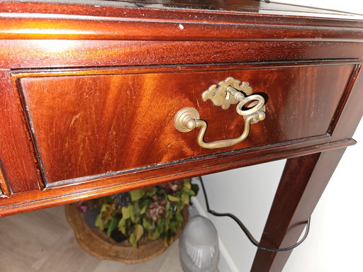 Mooi Antiek Bureau – Leather, Wood