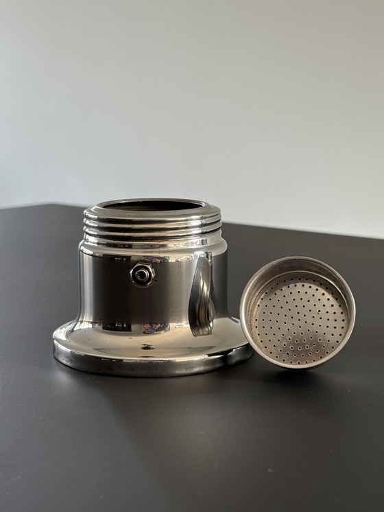 Image 1 of Caffettiera a percolazione / moka Vev Vigano Kontessa in acciaio inossidabile vintage anni '80