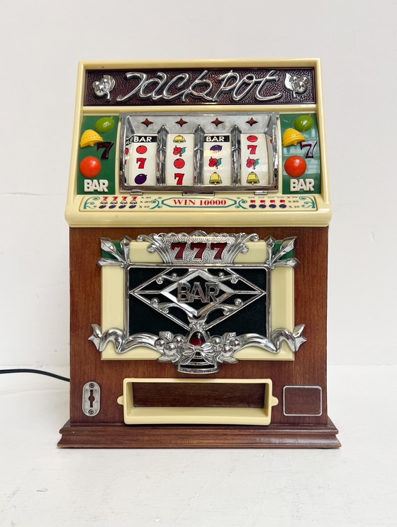 Image 1 of Radio and Cassette Player in the Form of Vintage Slot Machine, 1960's