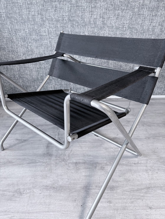 Image 1 of Fauteuil lounge Tecta D4 vintage de Marcel Breuer — Original Eisengarn, années 1970/1980