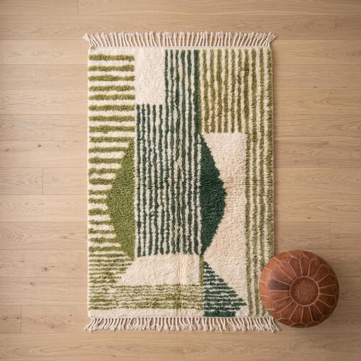 Auténtica alfombra bereber tradicional hecha a mano de 1,4/2,6 m. – Ahrend, vloerkleden en tapijten, Wool